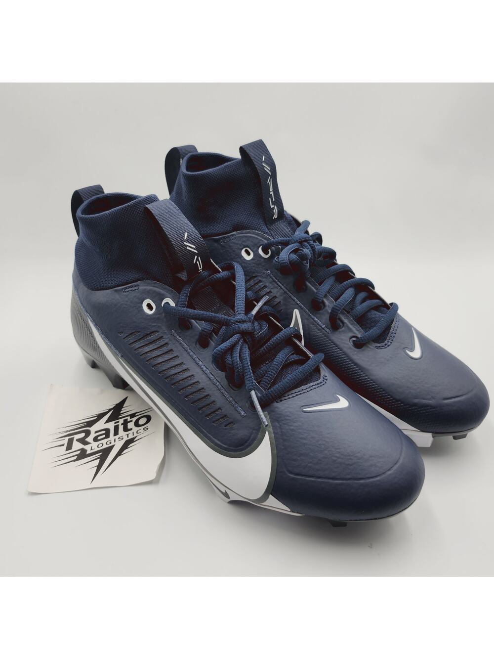 Mens Size 13.5 Nike Football Cleats Vapor Edge Pro 360 2 Navy White FN7759-400